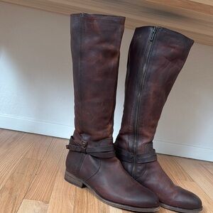 Frye Brown Leather Knee-High Boots